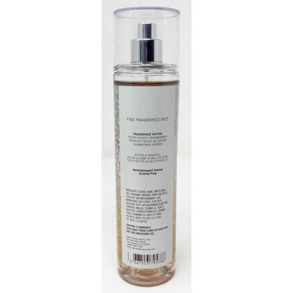 Bath & Body Works Snowy Peach Berry Fragrance Mist NEW! - Picture 2 of 3